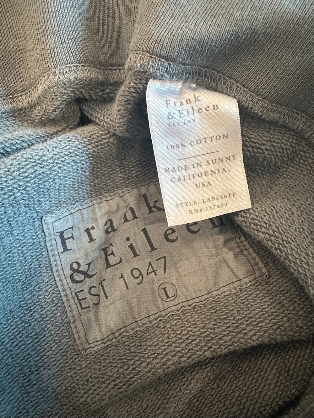 🩷 Frank & Eileen Sage, Triple Fleece Sweatpants 🩷 - Picture 3 of 3